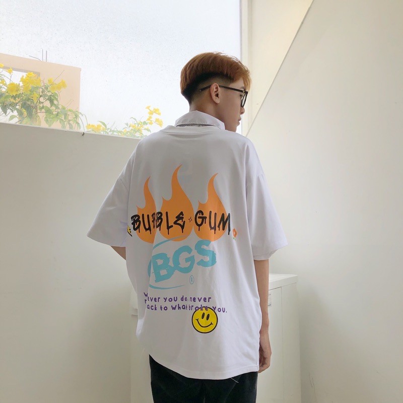 [Mã SKAMPUSHA7 giảm 8% tối đa 50K đơn 250K] Áo thun Sticker mặt cười - by Bubble Gum Studio | BigBuy360 - bigbuy360.vn