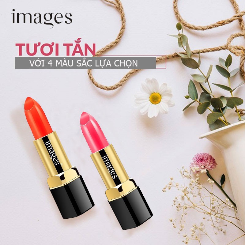 Son dưỡng môi IMAGES trang điểm siêu mịn - 4 tông màu tươi trẻ Dazzle Beautiful Shine ZD-S009 | BigBuy360 - bigbuy360.vn