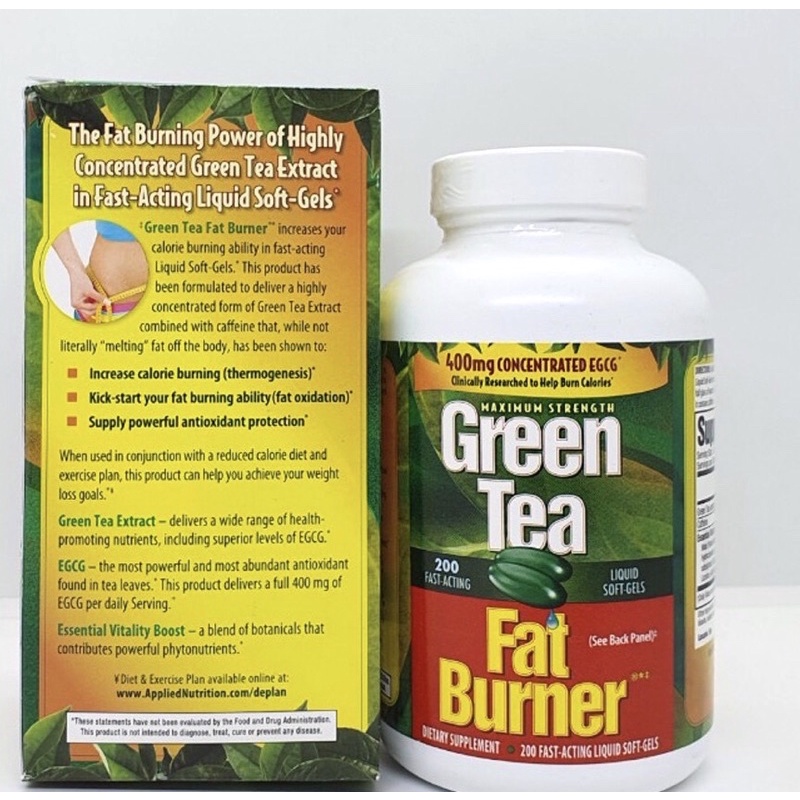 Viên uống giảm cân trà xanh Green Tea Fat Burner 200viên -Bill Mỹ