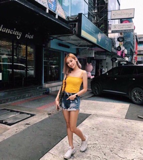 Áo ống 2 dây thun lụa mềm mịn