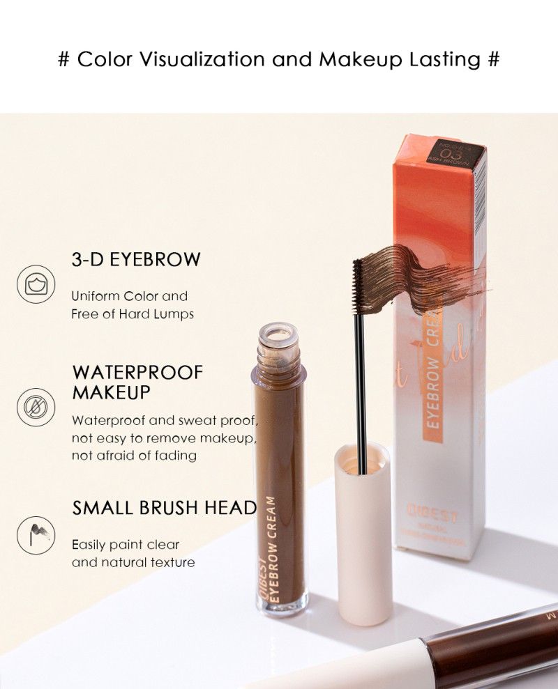 Mascara trang điểm chân mày Qjbest lâu trôi chống thấm nước và mồ hôi không lem nhòe