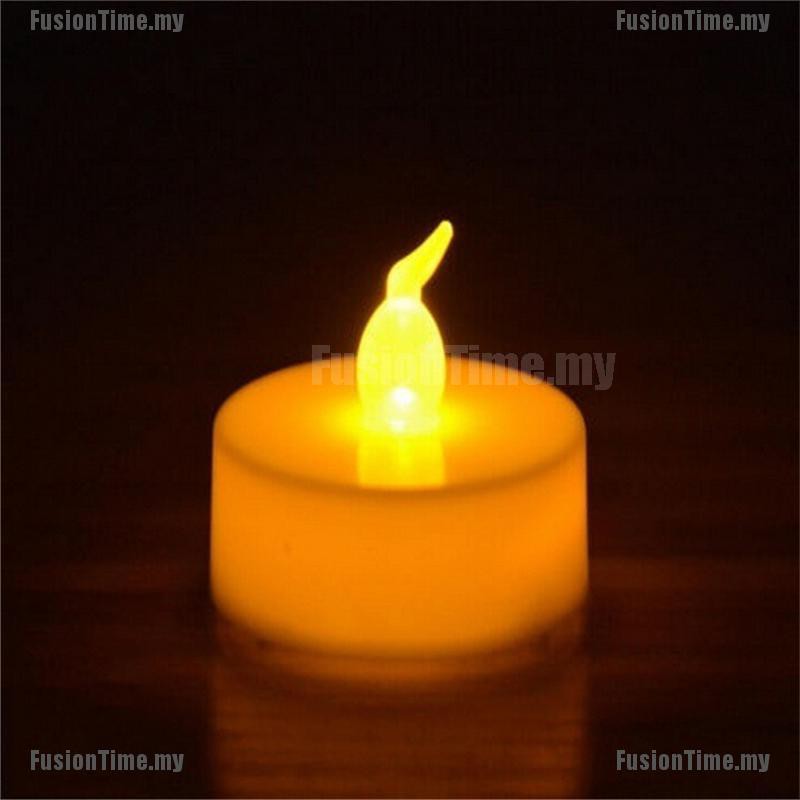 Set 12 Nến Đèn Led Nhấp Nháy Chạy Bằng Pin