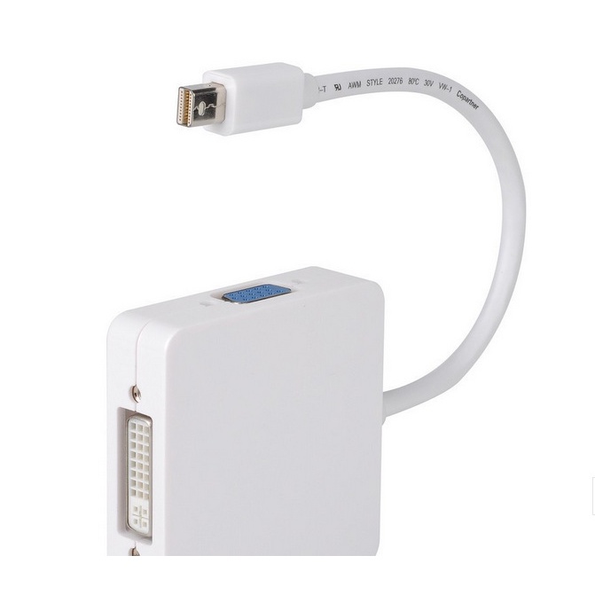 Cáp chuyển đổi 3 trong 1 DP Thunderbolt sang DVI VGA HDMI