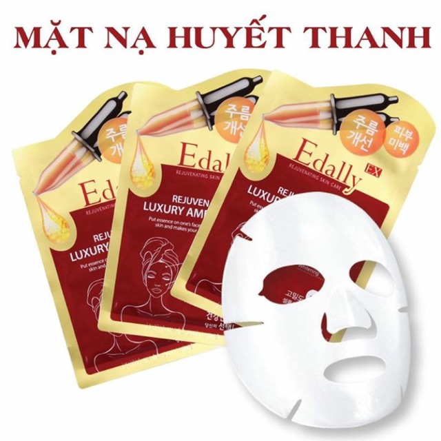 MẶt nạ huyết thanh ngăn não hóa và mặt nạ cấp khoáng Edally