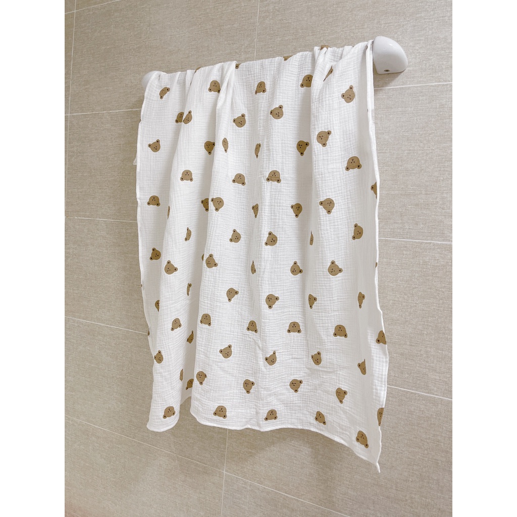 Khăn tắm đa năng xô muslin CHIPMUNK cho bé sơ sinh đến 3 tuổi