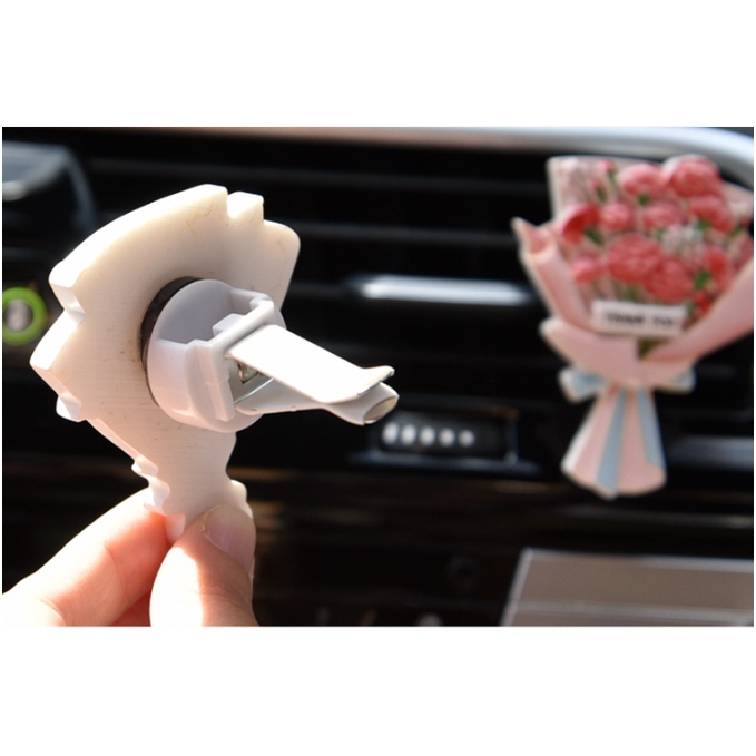 Kẹp bó hoa ô tô cài cửa gió xinh xắn gắn điều hòa xe hơi - Dũng An shop