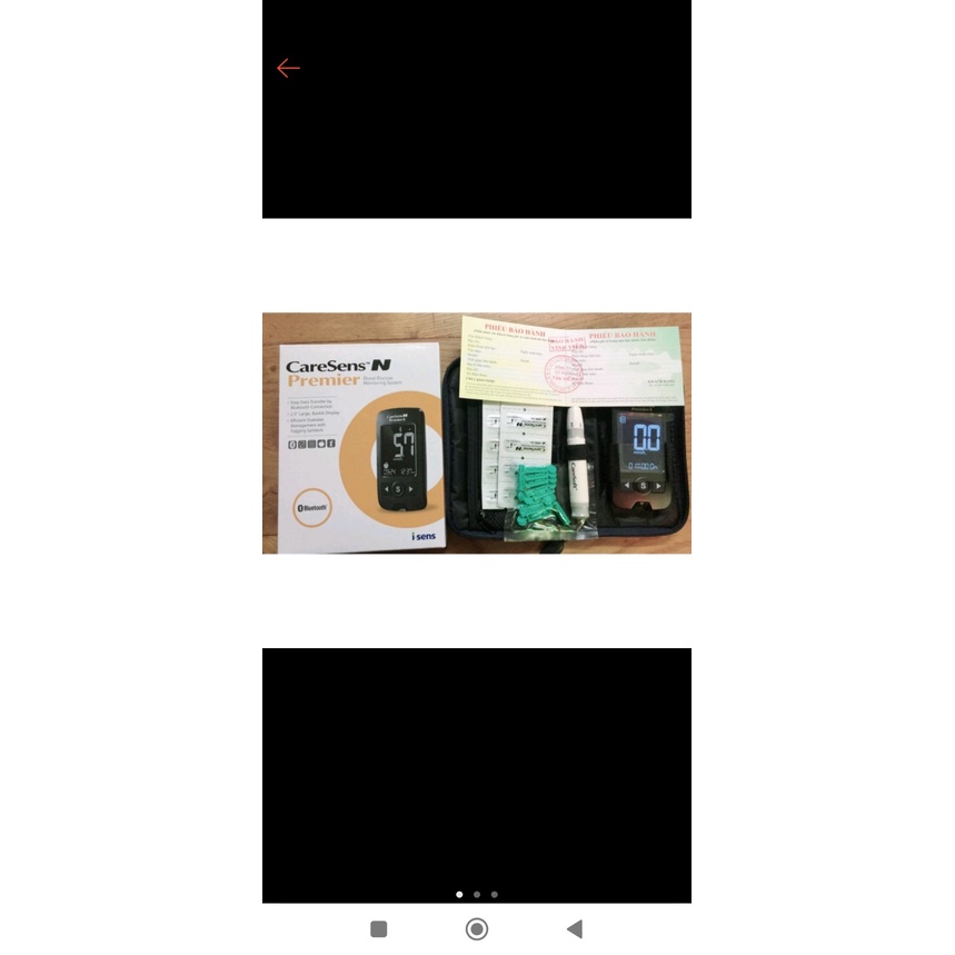 Máy Đo Tiểu Đường Caresen N Hộp 50 Kim  Tặng Hộp 25 Que Thử  Bảo Hành Chọn Đời