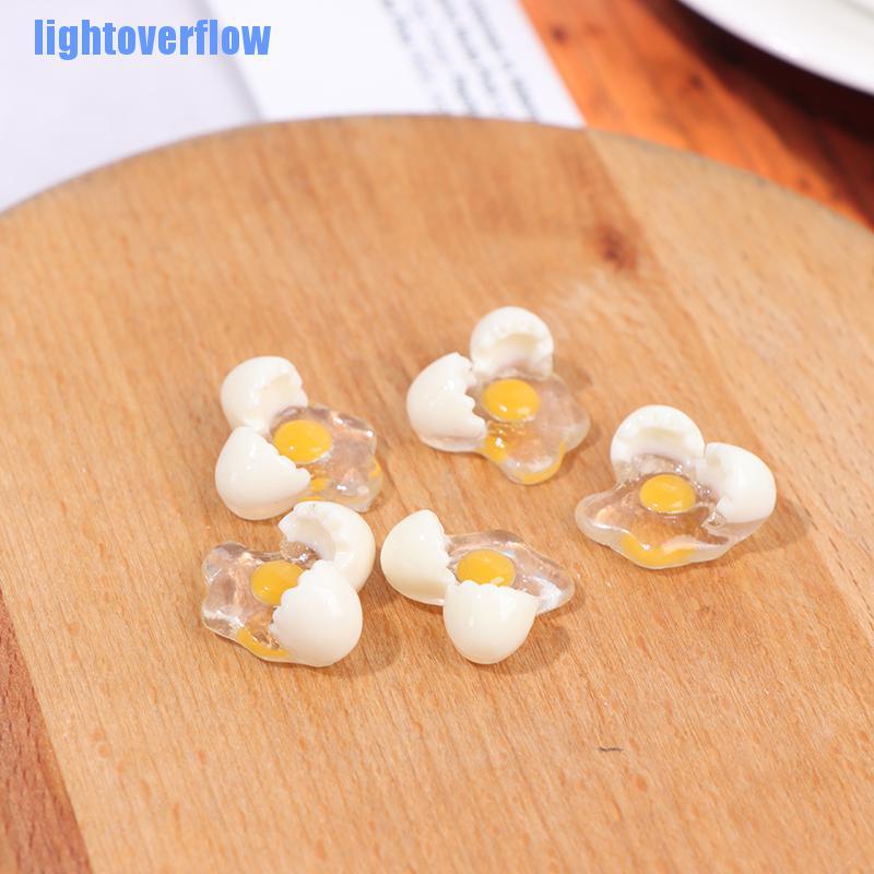 Set 5 Quả Trứng Vỡ Mini Tỉ Lệ 1: 12 Trang Trí Nhà Búp Bê