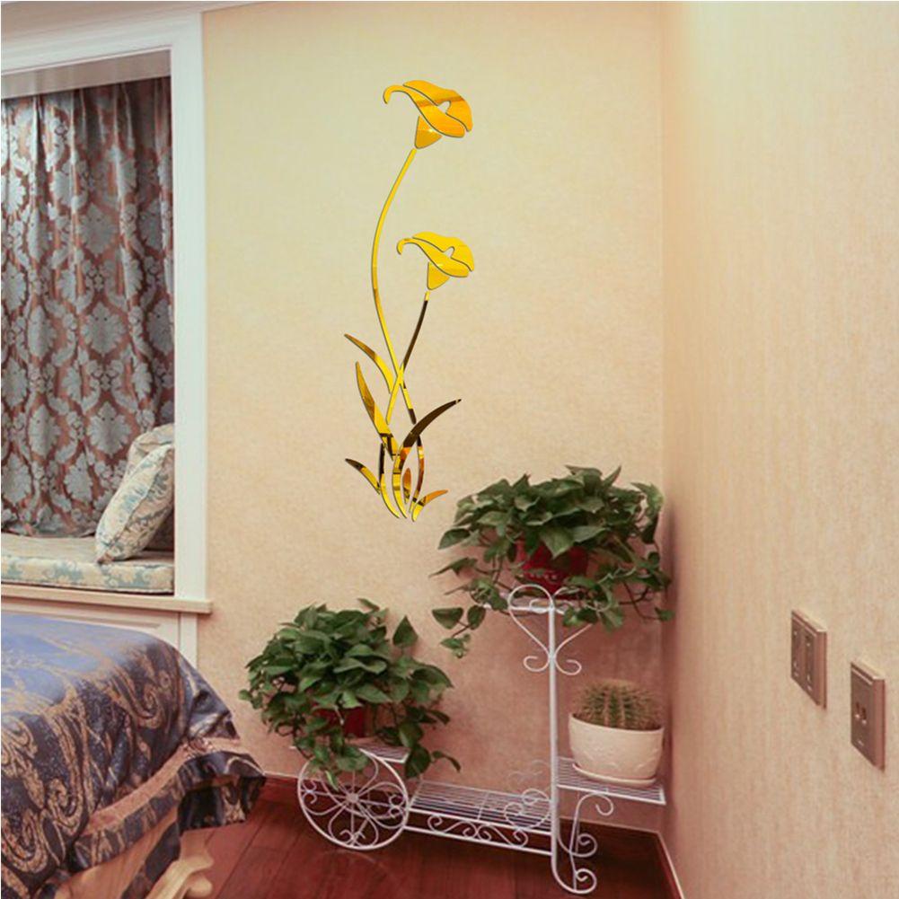 CONOPERY Miếng Dán Tường Tráng Gương Mini Trang Trí Lối Vào / Nhà Cửa