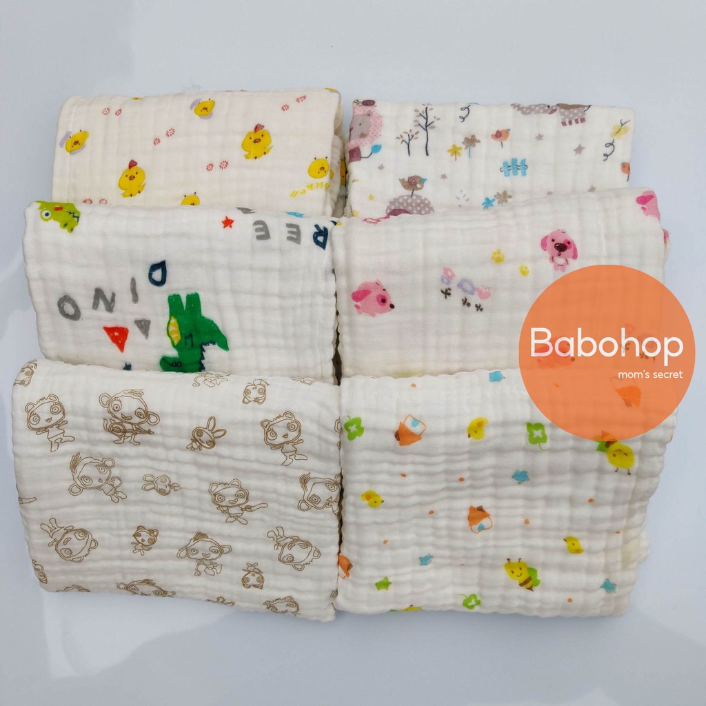 Khăn Tắm Xô Siêu Thấm 4 Lớp Dành Cho Bé