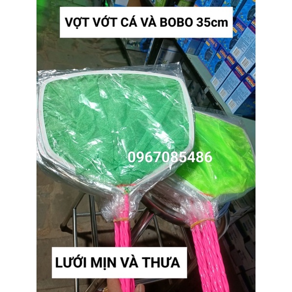VỢT VỚT CÁ VÀ BOBO LƯỚI MỊN VÀ LƯỚI THƯA