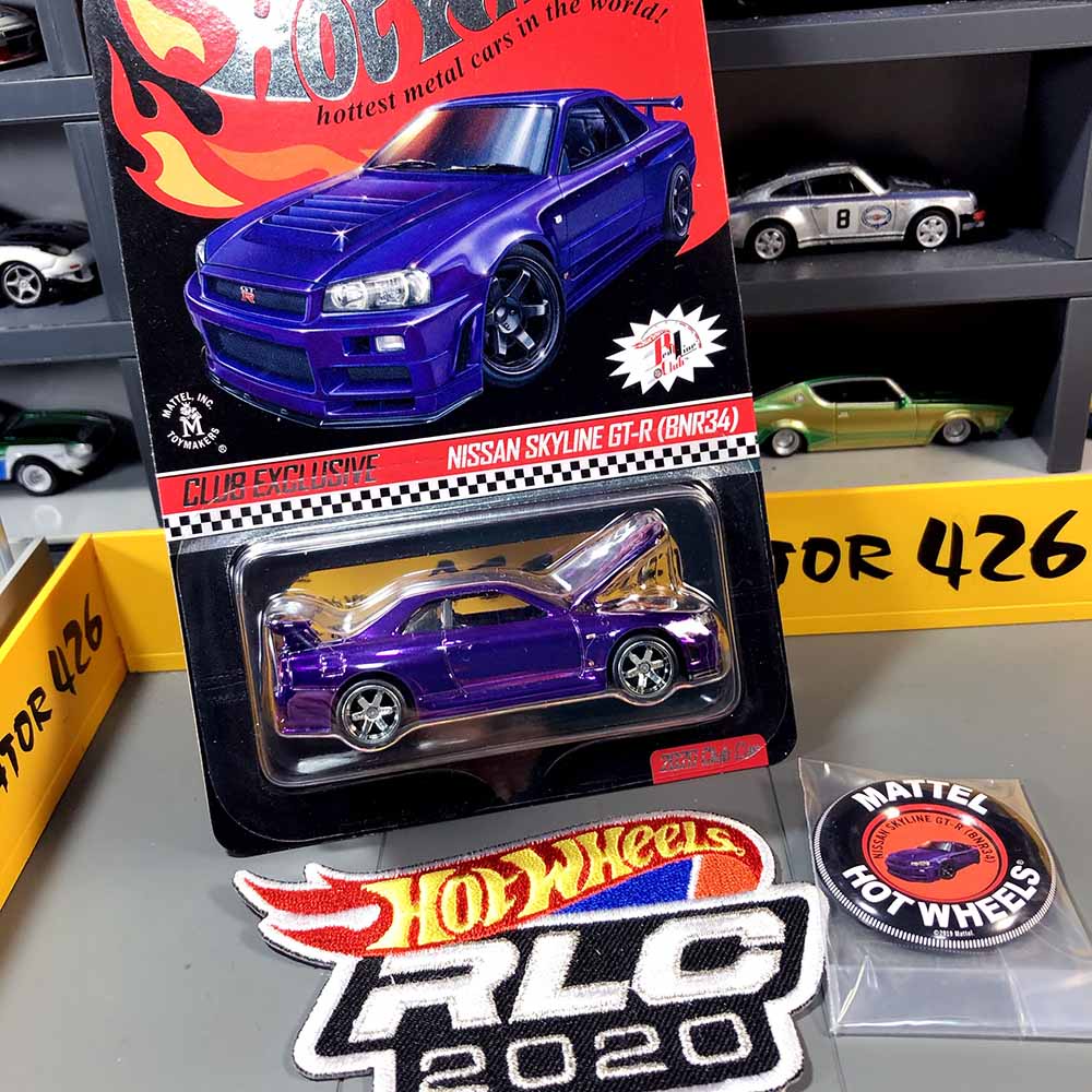 Xe mô hình bánh cao su 1/64 Hot Wheels RLC Exclusive Nissan Skyline GT-R (BNR34)