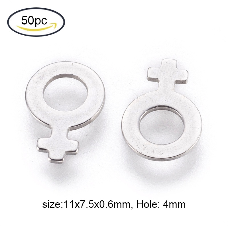 Set 2-100 Charm Lỗ Trái Tim Bằng Thép Không Gỉ 304 10x8x0.8mm 1mm