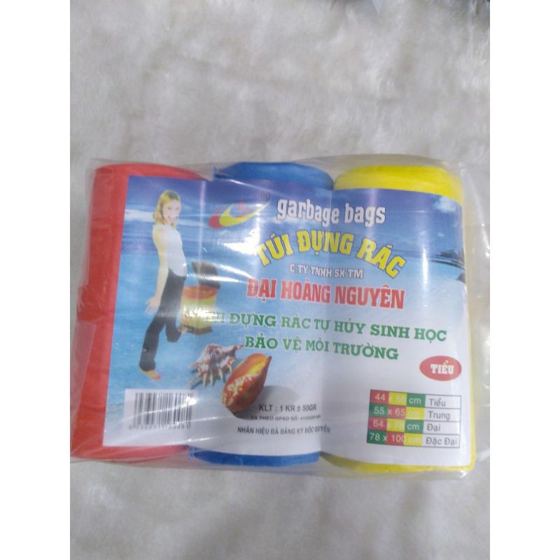 1 kg túi rác tự phân hủy đủ 4 size có size đặc đại (cực đại) Đại Hoàng Nguyên