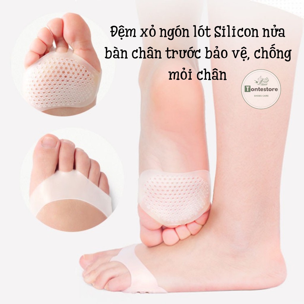 1 cặp đệm xỏ lót bàn chân trước SILICON bảo vệ, chống mỏi mũi chân - phụ kiện giày cao gót (LOTCG01)