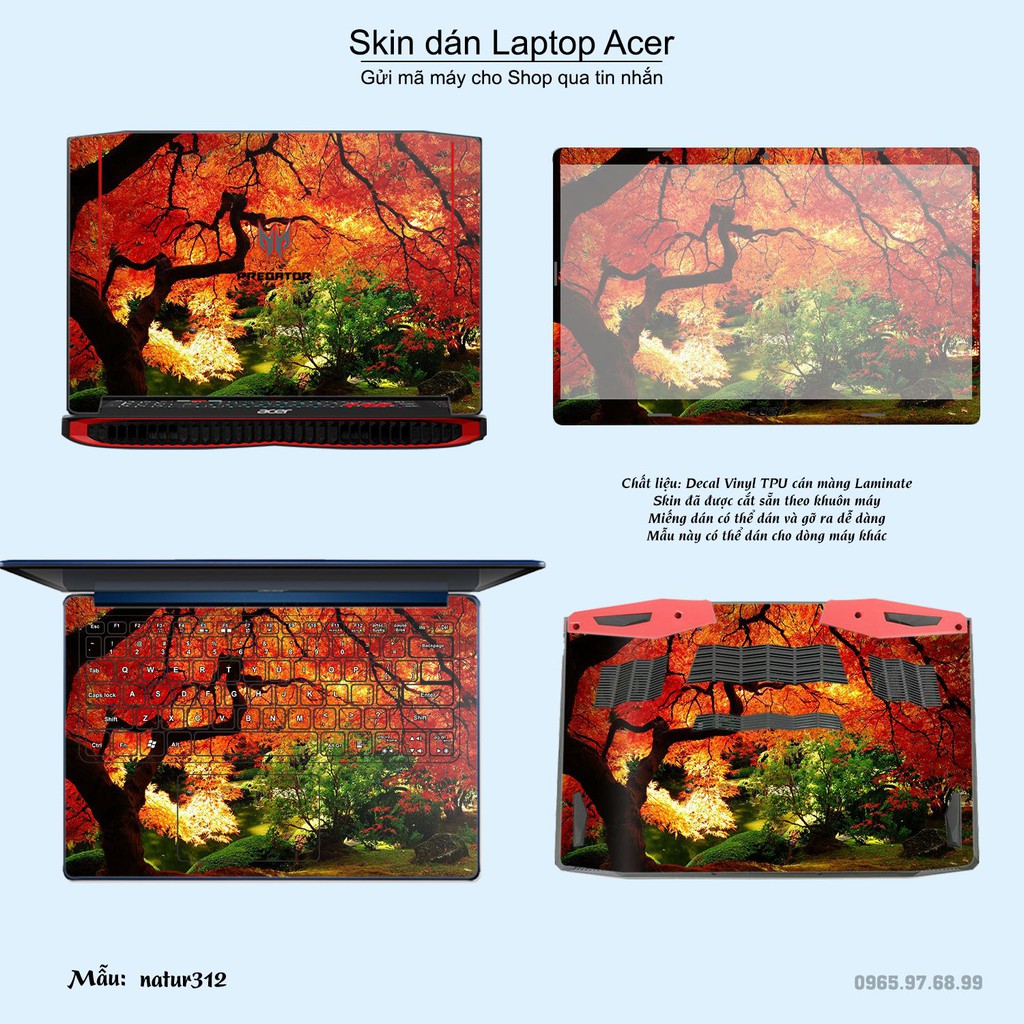 Skin dán Laptop Acer in hình thiên nhiên _nhiều mẫu 12 (inbox mã máy cho Shop)