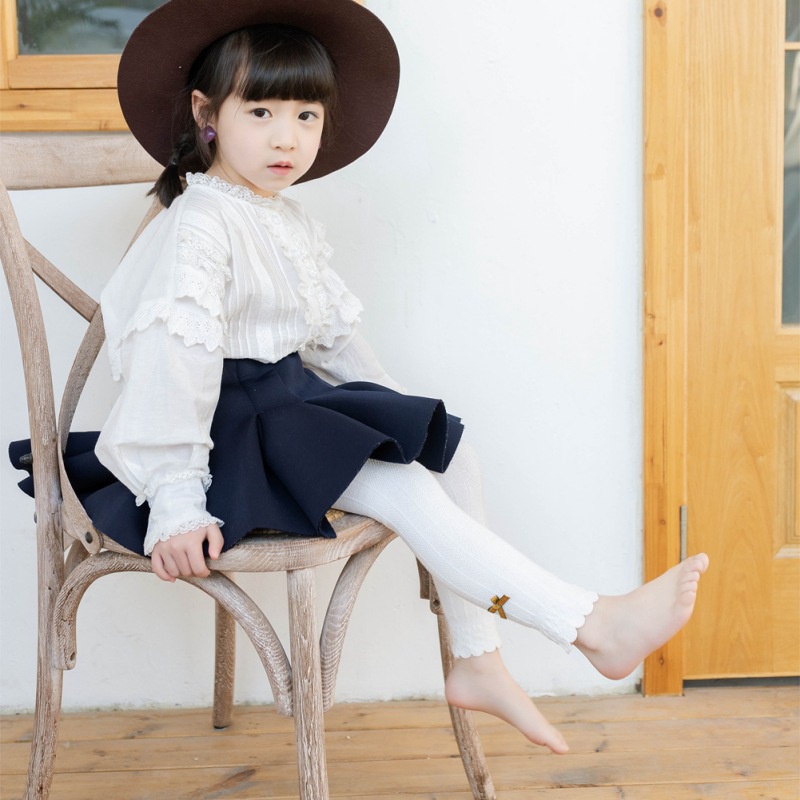 Quần Legging Chất Vải Cotton Giữ Ấm Chân Cho Bé Gái