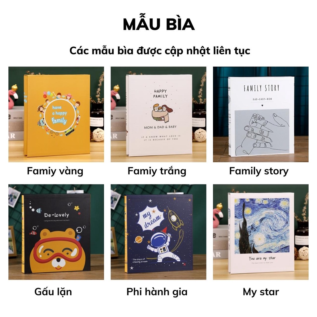 Album ảnh có hộp siêu to sang trọng để 200, 400 ảnh cỡ 8x10, 9x12, 10x15,13x18 lưu ảnh gia đình tại Tú Vy Studio