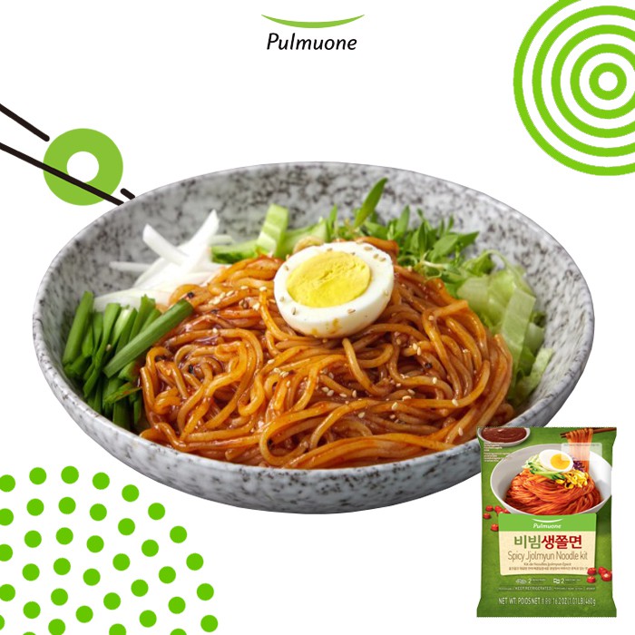 Mỳ trộn chua cay Pulmuone gói 460g 2 phần ăn