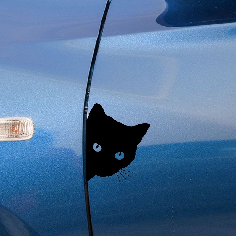 Decal DáN CửA Sổ HìNh MèO Cho Xe Hơi