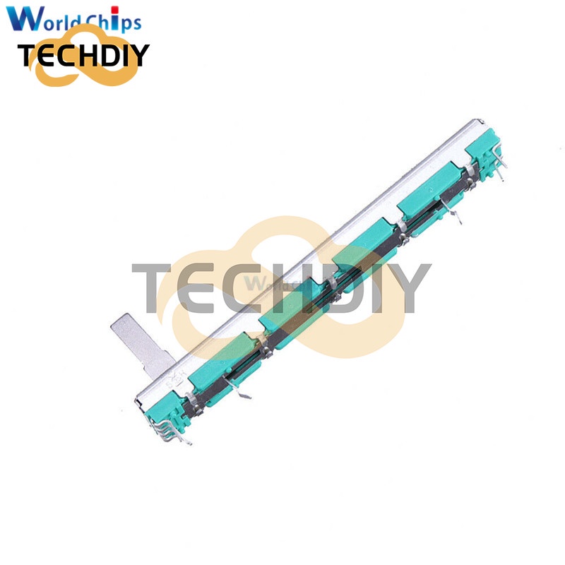 Điện Trở 75mm B103 10K Ohm Hai Thanh Trượt Đôi Bằng Carbon Phim Trượt B103