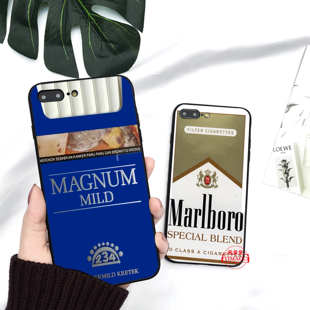 Ốp điện thoại in hình thuốc Marlboro 205C cho iPhone XS Max XR X 11 Pro 7 8 6 6S Plus