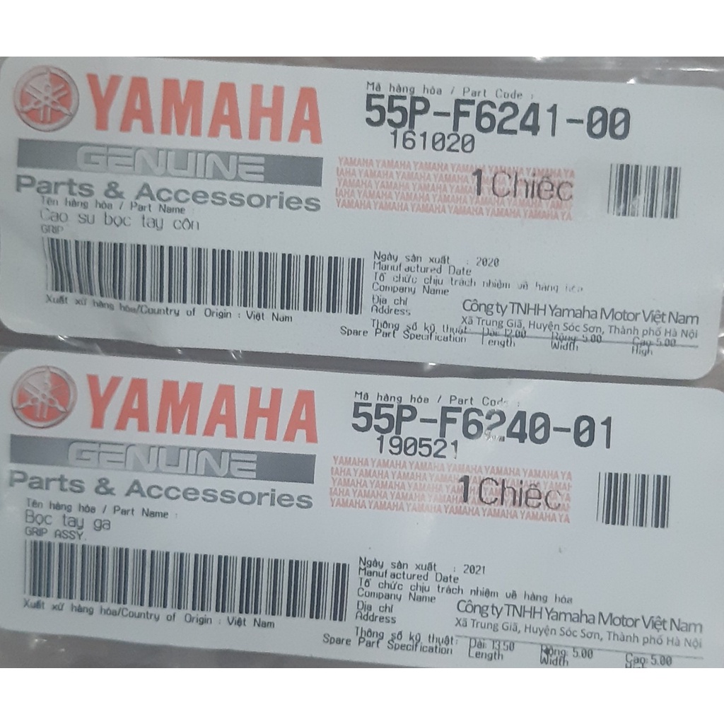 Cao su tay nắm Exciter 135 chính hãng Yamaha 55P-F6241-01