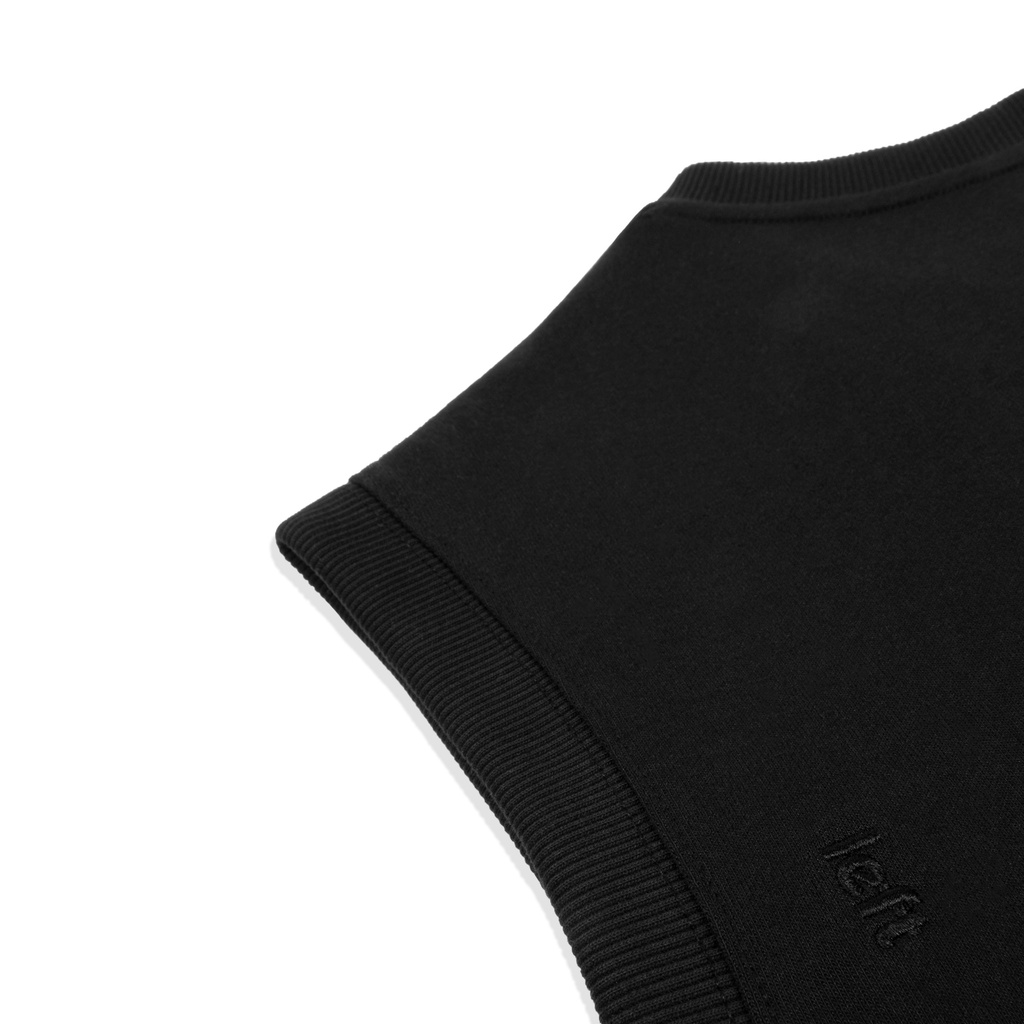 Áo gile &quot;LÌ VEN FABRIC&quot; Essential/ Black