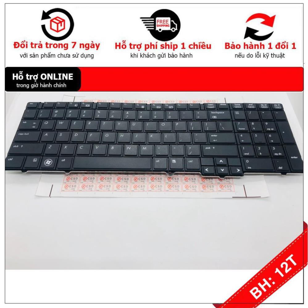 [BH12TH] Bàn Phím Cho Laptop HP EliteBook 8540 8540P 8540W  Loại không có chuột - Hàng Mới 100% Bảo hành 12 Tháng