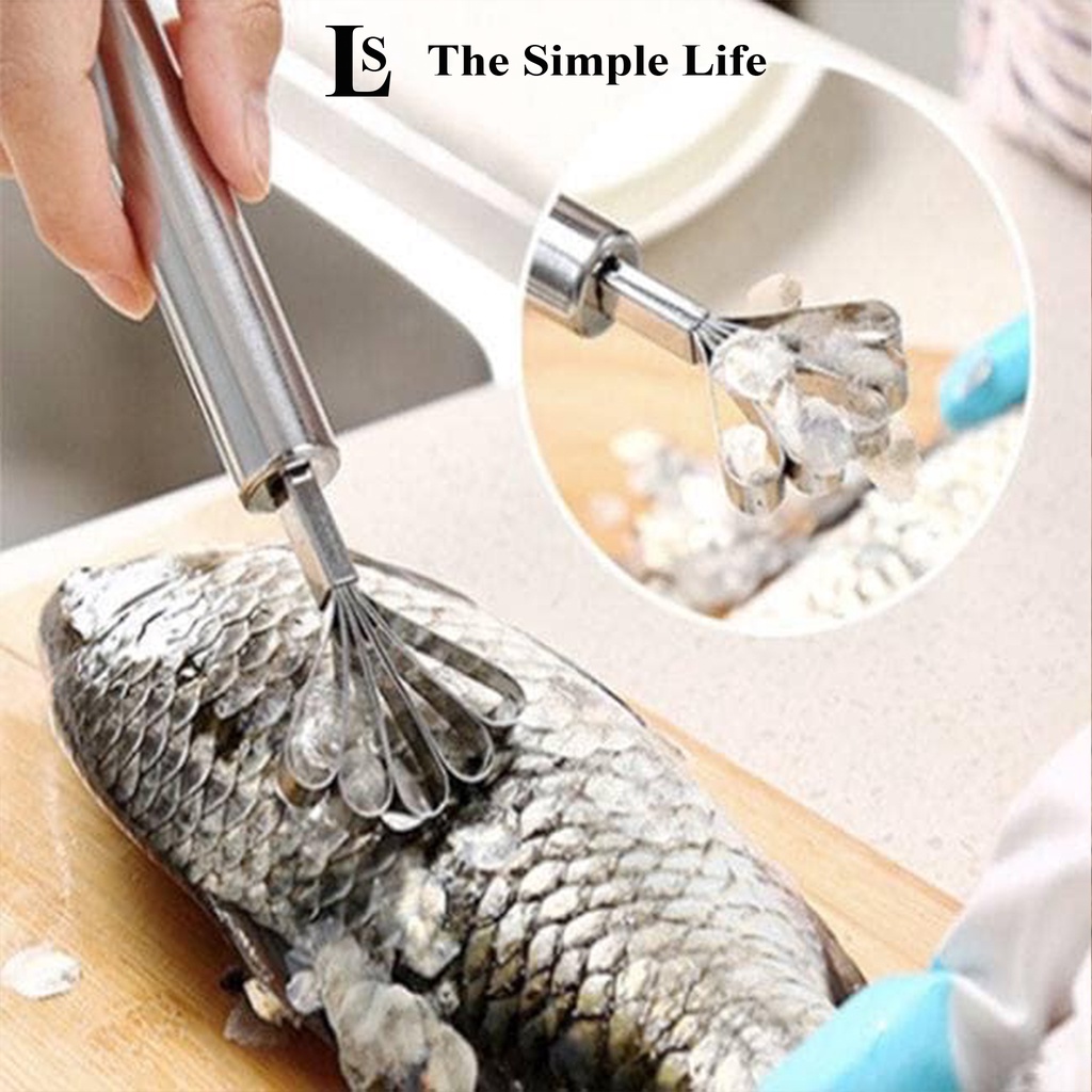 Dụng cụ đánh vảy cá và nạo dừa, dụng cụ đánh vảy cá kết hợp nạo cùi dừa 2 trong 1 bằng inox đa năng cao cấp [CHÍNH HÃNG]