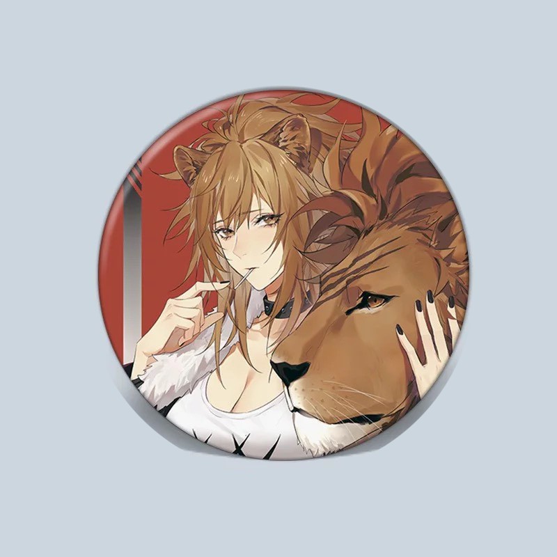 (LINH VẬT) 1 chiếc Huy hiệu cài áo in hình ARKNIGHTS phụ kiện cài áo anime chibi xinh xắn dễ thương