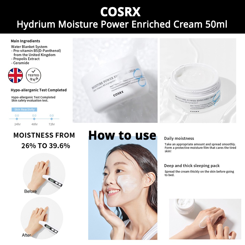 Kem gel Chứa Hydro / Trà Xanh / Hydra Làm Dịu Da / Dưỡng Ẩm