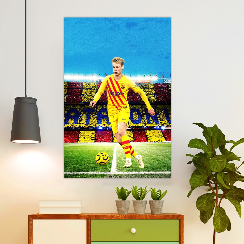 Hình Dán Cầu Thủ De Jong Kích Thước 40*60cm | Hình Dán Decor Phòng , Quán Cà Phê , Quán Game