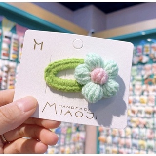 Kẹp tóc bằng len handmade nhiều màu sắc
