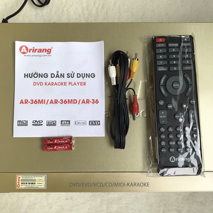 Đầu đĩa DVD karaOke Arirang AR 36