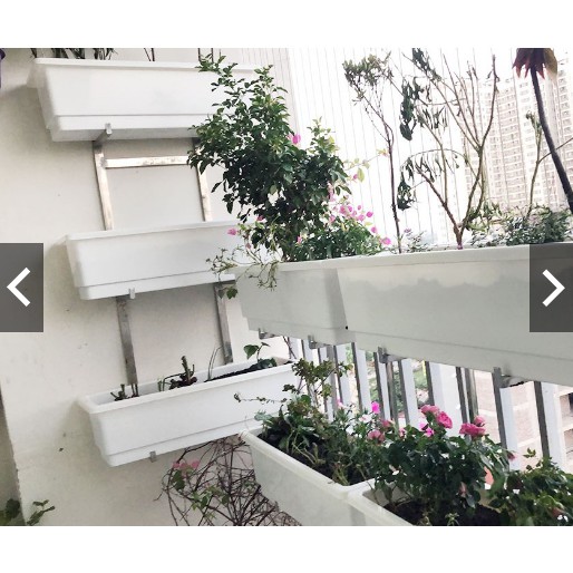 Giá móc treo 3 tầng trồng cây ban công bằng inox