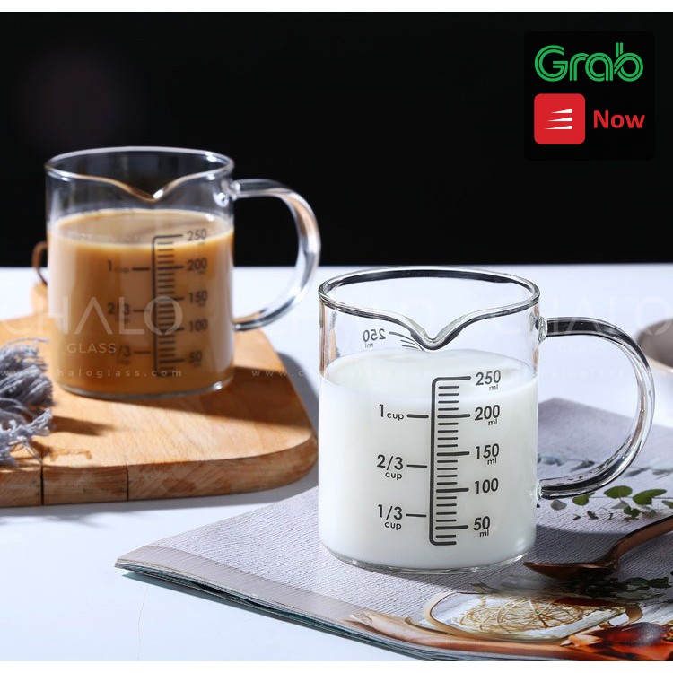 Ca đong thủy tinh chịu nhiệt chia vạch định lượng - 250ml - CALUONG