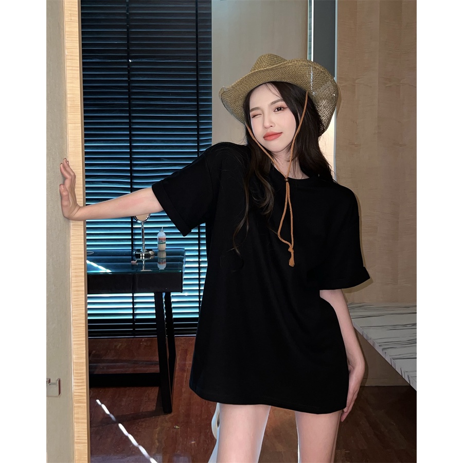 Áo Thun Tay Ngắn Cổ Tròn Kiểu Hàn Quốc 15 Màu Lựa Chọn