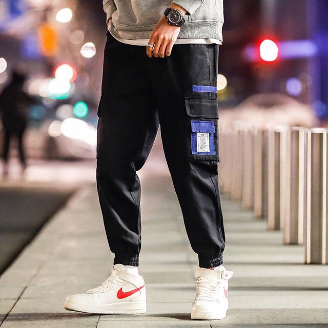 Quần Kaki nam nữ Hàn Quốc style đẹp trẻ trung màu đen và kem đủ size M-L-XL tại Chiwawa house