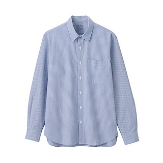 MUJI ÁO SƠ MI VẢI CA RÔ