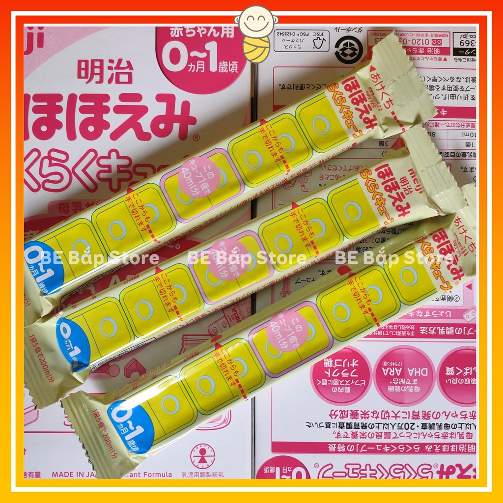 Sữa Meiji Thanh ⚡CHÍNH HÃNG⚡ Số 0-1 Nội Địa Nhật - Tách Lẻ Thanh 27gr - Hộp 24 Thanh