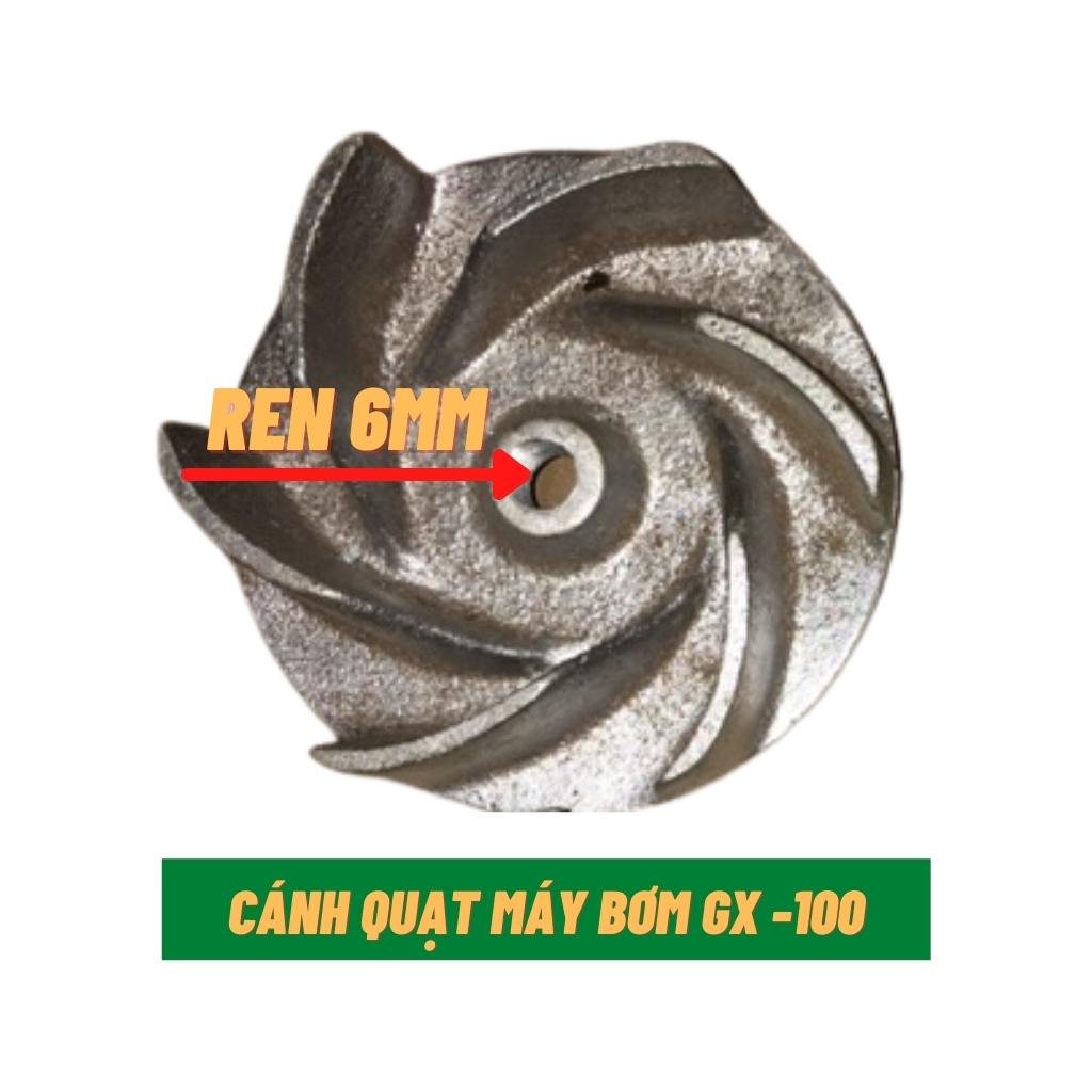 Cánh Quạt Máy Bơm Nước GX100 Ren 6mm, Ren 10mm