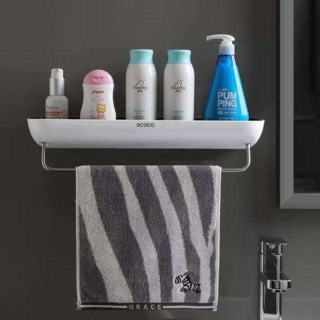 Kệ để đồ nhà tắm có móc ecoco E1923 ( kèm móc )