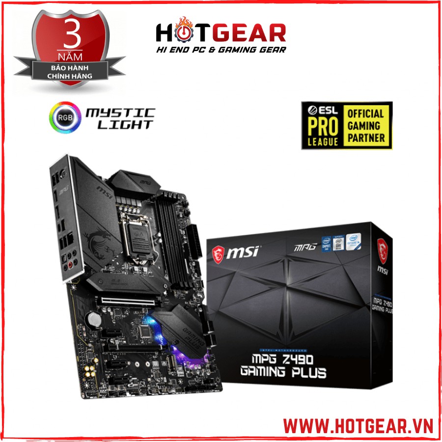 Bo Mạch Chủ MSI MPG Z490 GAMING PLUS (NEW 100%, CHÍNH HÃNG)
