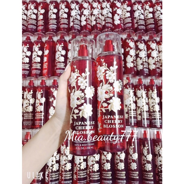 Xịt Thơm Toàn Thân Japanese Cherry Blossom Bath And Body Works USA 236ML