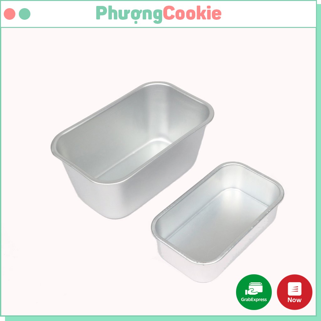 Khuôn Loaf nhôm, hình chữ nhật A02 - A03 - A04 - A05, làm bánh mì hoa cúc, chiffon - Phượng Cookie