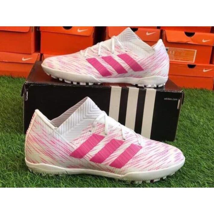 ️⚽ GIÀY Adidas Nemeziz . TF - Trắng Hồng * `