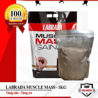 Sữa tăng cân cho người gầy Labrada Muscle Mass 1kg - Túi Zip Chiết nhỏ - Chính Hãng