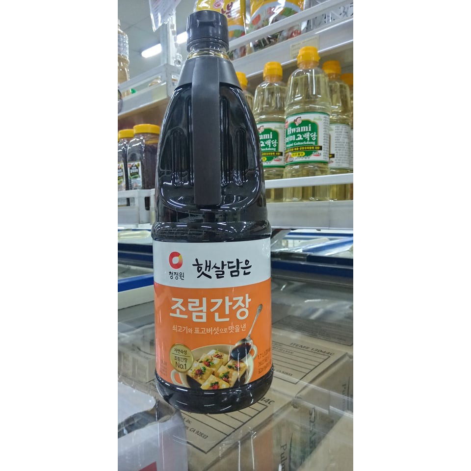 xì dầu dùng kho, xào, rim hàn quốc can to cho nhà hàng 1,7l - 조림간장