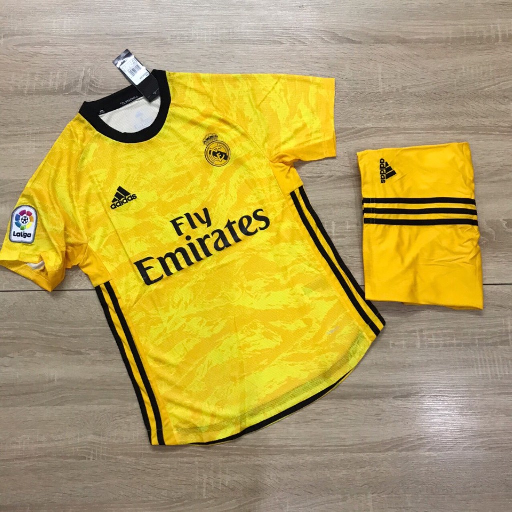 SALE KHỦNG [FREESHIP] Quần Áo Bóng Đá CLB Thủ môn Real madrid 2019/ Áo thủ môn Real madrid màu vàng